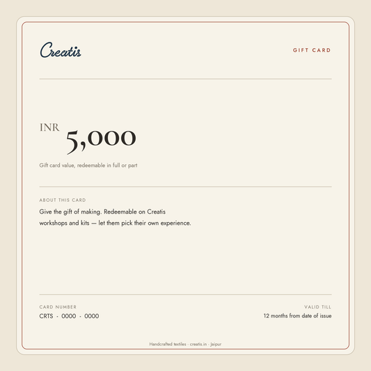 Creatis Digital Gift Card